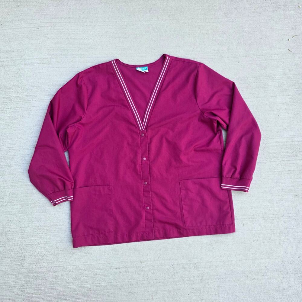 Vintage Surb acket Snap Front Medical Workwear 3XL Crest Made in USA